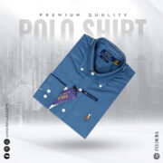 RL Premium Jeans Blue Solid Shirt