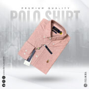 RL Premium Peach Solid Shirt - Image 2