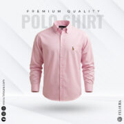 RL Premium Baby Pink Solid Shirt