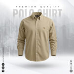 RL Premium Beige color Solid Shirt