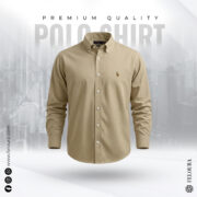 RL Premium Beige color Solid Shirt