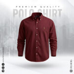 RL Premium Deep Maroon Solid Shirt