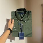 Tommy Forest Green Solid Shirt