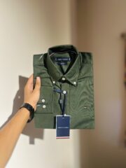 Tommy Forest Green Solid Shirt