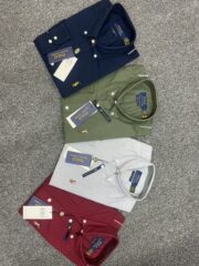 RL Premium Navy Blue Solid Shirt - Image 2
