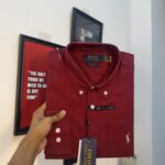 RL Premium Maroon Solid Shirt