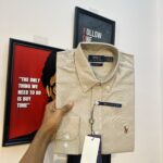 RL Premium Beige color Solid Shirt