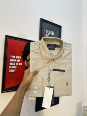 RL Premium Beige color Solid Shirt