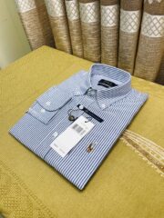 RL Premium Jeans Blue Stripe Shirt - Image 2