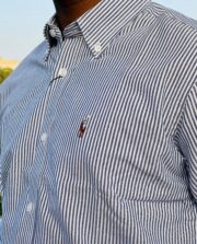 RL Premium Jeans Blue Stripe Shirt - Image 3