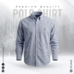 RL Premium Jeans Blue Stripe Shirt