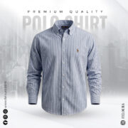 RL Premium Jeans Blue Stripe Shirt
