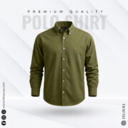 RL Premium Olive Solid Shirt