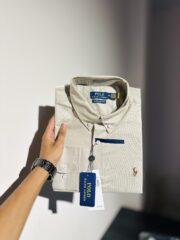RL Premium Beige color Solid Shirt