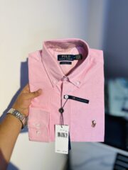 RL Premium Baby Pink Solid Shirt
