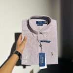 RL Peach Stripe Premium Shirt