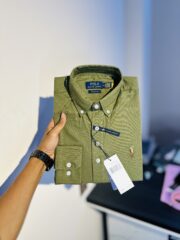 RL Premium Olive Solid Shirt