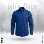 RL Premium Royal Blue Solid Shirt