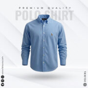 RL Premium Sky Blue Solid Shirt