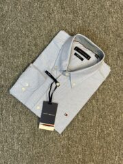 Tommy Sky Blue Solid Shirt