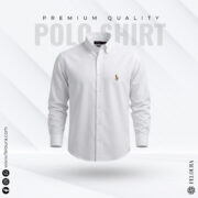 RL Premium White Solid Shirt