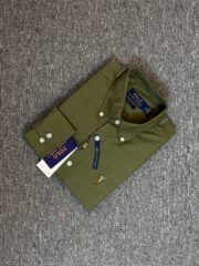 RL Premium Olive Solid Shirt - Image 2