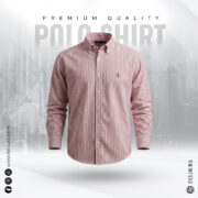 RL Premium Peach Stripe Shirt