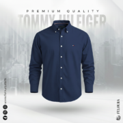 Tommy Midnight Blue Solid Shirt