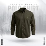 RL Premium Dark Olive Solid Shirt