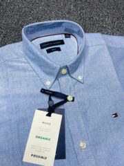 Tommy Sky Blue Solid Shirt - Image 3