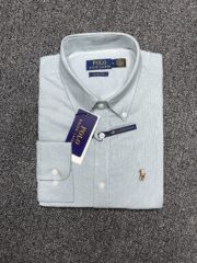 RL Premium Mint Blue Solid Shirt - Image 3