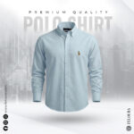 RL Premium Mint Blue Solid Shirt