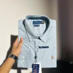 RL Premium Mint Blue Solid Shirt