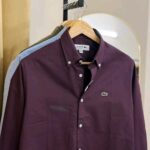 Lacoste Premium Purple Solid Shirt