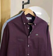 Lacoste Premium Purple Solid Shirt