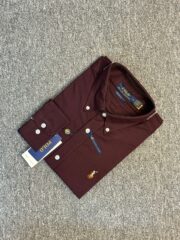 RL Premium Chocolate Solid Shirt - Image 2