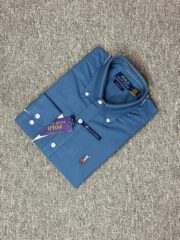 RL Premium Jeans Blue Solid Shirt - Image 2