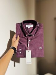 Lacoste Premium Purple Solid Shirt