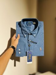RL Premium Jeans Blue Solid Shirt