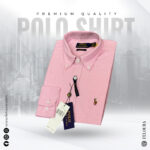 RL Premium Peach Solid Shirt