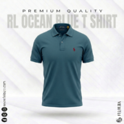 RL Ocean Blue Color POLO T-Shirt