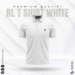 RL White Color POLO T-Shirt