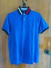 Tommy Royal Blue Polo T Shirt (Original) - Image 5