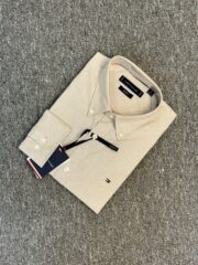 Tommy Beige Color Solid Shirt - Image 2