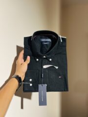 Tommy Premium Jet Black Solid Shirt