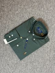 RL Forest Green Solid Shirt - Image 2