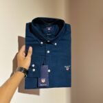 Gant Premium Deep Navy Solid Shirt