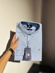 Gant Premium Sky Blue Solid Shirt