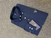 Gant Premium Deep Navy Solid Shirt - Image 3