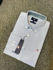 Gant Premium Sky Blue Solid Shirt - Image 3